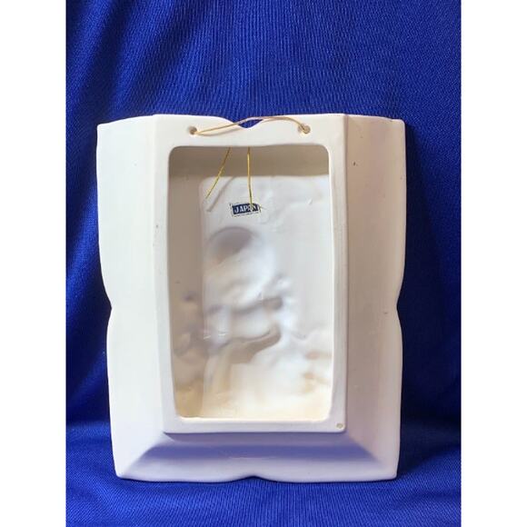 Set of 4 Vintage Ceramic Dimensional Pictures of Boys and Girls Japan - Picture 5 of 11